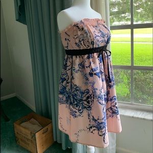 Dress~ light pink, navy blue, blue, light blue